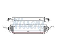 Intercooler Turbo-Cooler LLC Nissens per Opel Mokka / Mokka X Chevrolet Trax