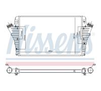 Intercooler Turbo-Cooler LLC Nissens per Opel Vectra C Caravan Saab 9-3