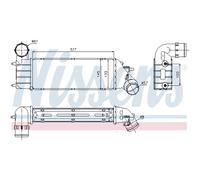 Intercooler Turbo-Cooler LLC Nissens per Peugeot 807 E Citroën C8 EA_ Eb _