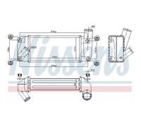 Intercooler Turbo-Cooler LLC Nissens per Toyota Auris _ E18_E15_ZRE1_
