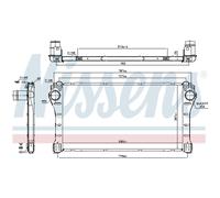 Intercooler Turbo-Cooler LLC Nissens per Toyota Avensis Familiare _T27_ Auris