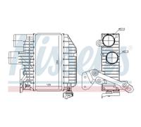 Intercooler Turbo-Cooler LLC Nissens per Toyota Avensis Station Wagon T25