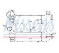 Intercooler Turbo-Cooler LLC Nissens per VW Caddy II Familiare 9K9B Polo Variant