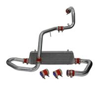 Intercooler turbo cooler Per Per Jetta Per Golf Per GL Per GLI Per GLS MK4 1998-2005 T6061 Intercooler Montaggio Anteriore Kit Tubazioni Intercooler(Red)