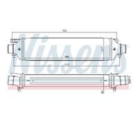 Intercooler Turbo LLC NISSENS Per Lancia Delta III 844_ 844 Fiat Bravo