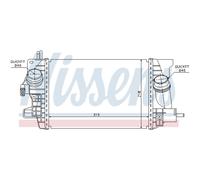 Intercooler Turbo LLC NISSENS Per Opel Meriva B Monovolume S10