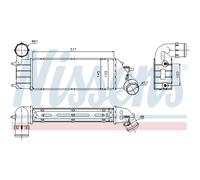Intercooler Turbo LLC NISSENS Per Peugeot 807 E Citroën C8 EA EB