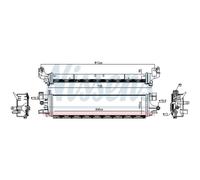 Intercooler Turbo LLK NISSENS Per Ford Kuga II DM2 Focus III Turnier