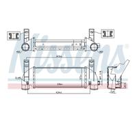 Intercooler Turbocompressore LLC NISSENS Per Ford Tourneo Connect Transit P65