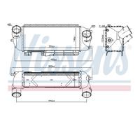 Intercooler Turbocompressore LLC NISSENS Per KIA Sportage SL Hyundai IX35 LM