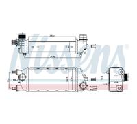 Intercooler Turbocompressore LLC NISSENS Per Lancia Ypsilon 312