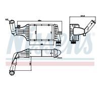 Intercooler Turbocompressore LLC NISSENS Per Opel Zafira A F75 Astra G Caravan