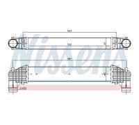 Intercooler Turbocompressore LLC NISSENS Per VW Sharan 7M8 7M9 7M6 Ford Galaxy