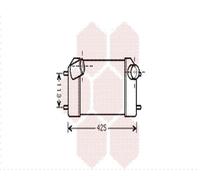 Intercooler Turbokühler In Alluminio Adatto Per Land Rover Discovery I LJ