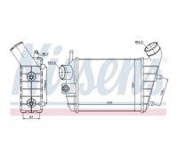 Intercooler Turbokühler LLC NISSENS Per Alfa Romeo 156 Sportwagon 932
