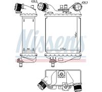 Intercooler Turbokühler LLC NISSENS Per Fiat 500/595/695 312_ 500C/595C/695C