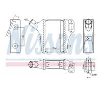 Intercooler Turbokühler LLC NISSENS Per Honda CR-V IV RM_ RE