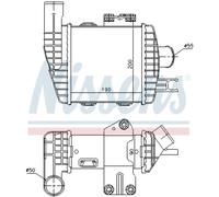 Nissens Intercooler 96661 Raffreddatore dell'aria di sovralimentazione