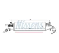 Intercooler Turbokühler LLC NISSENS Per Mazda 3 BK