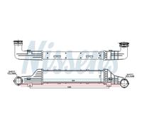 Radiatore intercooler Alluminio 96784 NISSENS per MERCEDES-BENZ