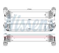 Intercooler Turbokühler LLC NISSENS Per Opel Astra K B16