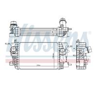 Intercooler Turbokühler LLC NISSENS Per Opel Meriva B Monovolume S10