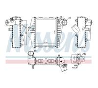 Intercooler Turbokühler LLC NISSENS Per Smart Fortwo Coupe 451