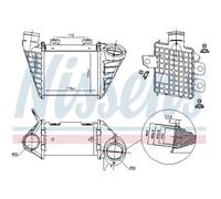Intercooler Turbokühler LLC NISSENS Per VW Golf III Variant 1H5 1H1 1H2 1E7