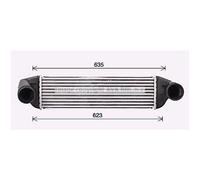 Intercooler Turbokühleraluminium Alette Raffreddonneto Saldato Adatto A per BMW
