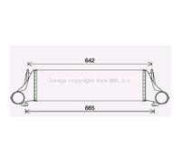 Intercooler Turbokühleraluminium Alette Saldato Adatto A per BMW X5 E53