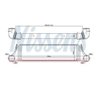 Intercooler Turbokühleraluminium Corpo di Raffreddamento Saldato Adatto A per