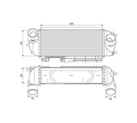 VALEO 818368 Intercooler per HYUNDAI,KIA