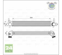 Intercooler Valeo per AUDI A1 SEAT TOLEDO IV IBIZA SKODA ROOMSTER RAPID FABIA V