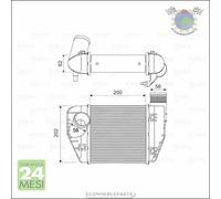 Intercooler Valeo per AUDI A6 bum