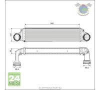 Intercooler Valeo per BMW X3 E83 3.0 2.0 3 E46 330 320 318