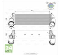 Intercooler Valeo per BMW X6 F16 F86 xDrive E71 E72 X5 F15 F85 sDrive E70