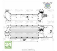 Intercooler Valeo per FIAT PANDA 500