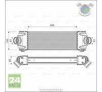 Intercooler Valeo per FORD TRANSIT bur