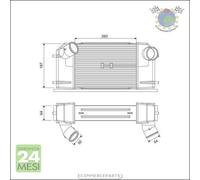 Intercooler Valeo per LAND ROVER DISCOVERY I DEFENDER