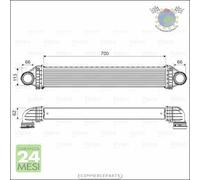 Intercooler Valeo per MERCEDES CLASSE B 200 180 A 160