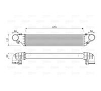 Intercooler Valeo per Mercedes lc lk
