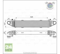 Intercooler Valeo per MERCEDES CLASSE E 200 C 250 180