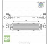 Intercooler Valeo per MERCEDES CLASSE GLK 220 E 500 350 300 250 200 C 180 SLC C
