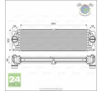 Intercooler Valeo per MERCEDES SPRINTER 519 516 515 514 513 511 510 419 416 414