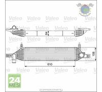 Intercooler Valeo per NISSAN QASHQAI bu4