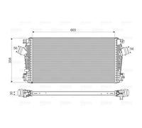 Intercooler Valeo per Opel Astra Cascada Zafira