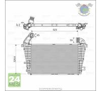 Intercooler Valeo per OPEL ASTRA H