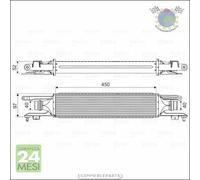 Intercooler Valeo per OPEL CORSA D buu