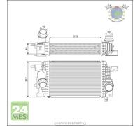 Intercooler Valeo per OPEL MERIVA B