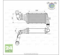 Intercooler Valeo per OPEL ZAFIRA A ASTRA G bu9
